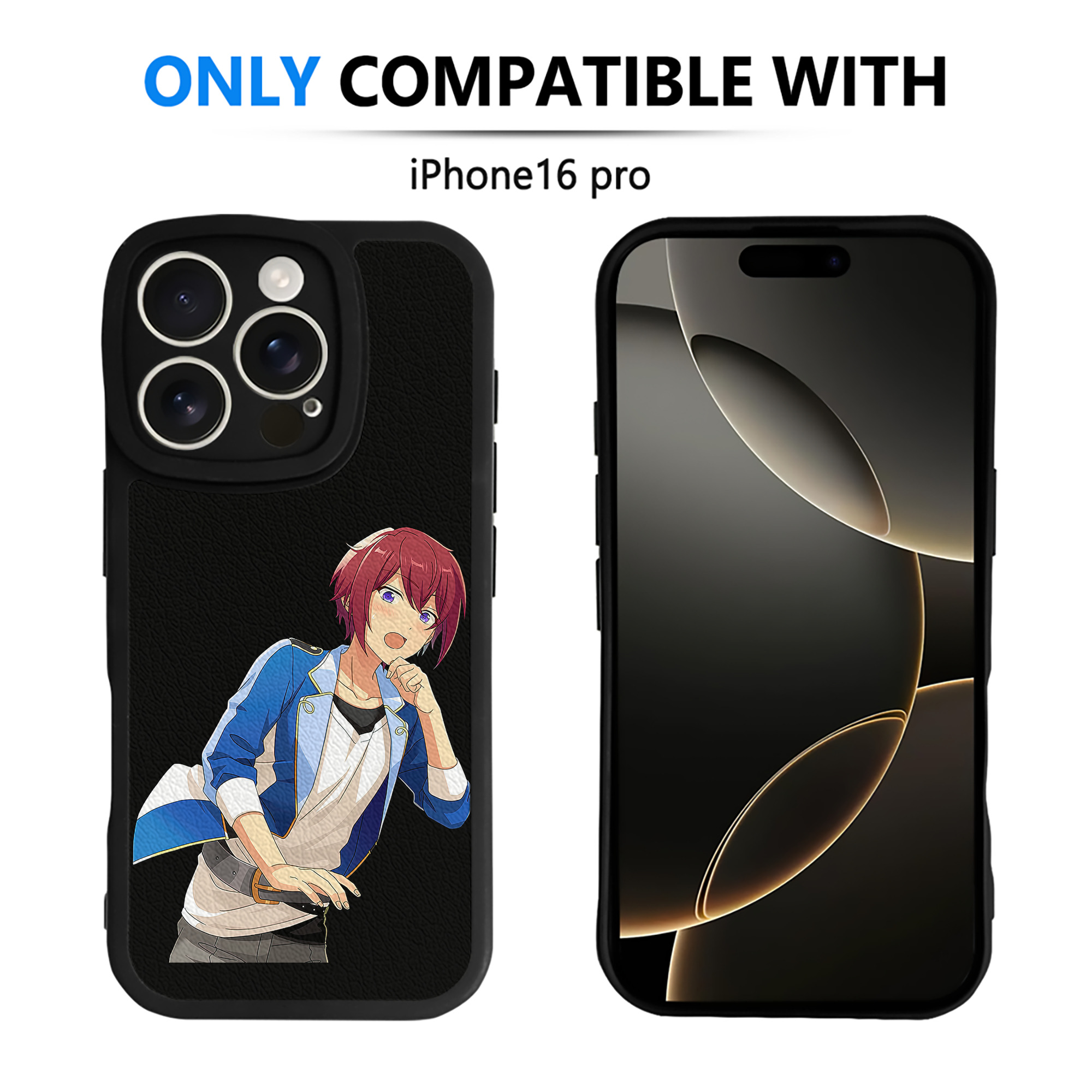 （画像用） あんさんぶるスターズ! Ensemble Stars 【iPhone 16シリーズ対応】シリコンスマホケース（レザー調） 材質：シリコン